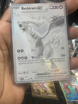 Reshiram ex #173/086 Pokemon White Flare English BWR Pack Fresh Near Mint NM - Image 1