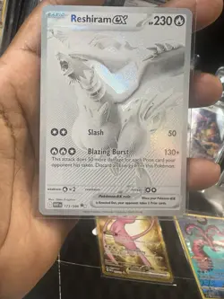 Reshiram ex #173/086 Pokemon White Flare English BWR Pack Fresh Near Mint NM - Image 3