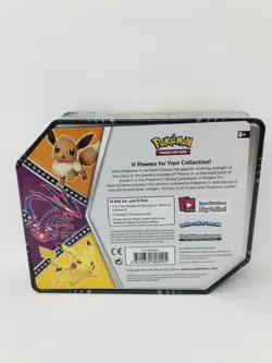 Exclusive Pokemon V Powers Tin Pikachu V - Sun & Moon/Sword & Shield New Sealed - Image 3