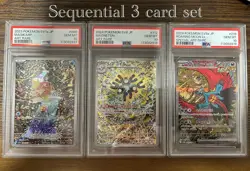 PSA 10 Sequential Set Roaring Moon Magikarp Magneton Shinji Kanda Art Pokemon JP - Image 1