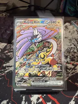 Raging Bolt EX 166/131 SIR Pokemon S&V Prismatic Evolutions LP - Image 1