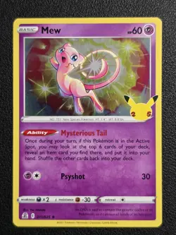 Mew 011/025 Holo Rare - 2021 Pokemon Celebrations 25th Anniversary - Image 1