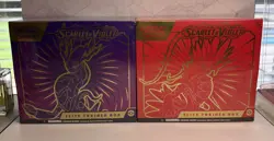 LOT OF 2 Pokemon TCG Scarlet And Violet ETB Elite Trainer Boxes NEW SEALED - Image 1