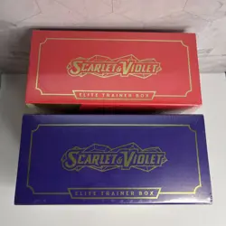 LOT OF 2 Pokemon TCG Scarlet And Violet ETB Elite Trainer Boxes NEW SEALED - Image 5