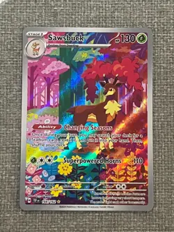 Sawsbuck Pokemon TCG 166/162 - Illustration Rare Temporal Forces - #2 - Image 1