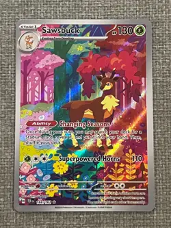 Sawsbuck Pokemon TCG 166/162 - Illustration Rare Temporal Forces - #1 - Image 1