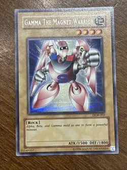 Gamma the Magnet Warrior DOR-003 Duelist of the Roses Unlimited Secret Rare LP - Image 1