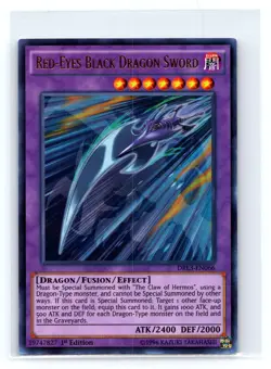 Yugioh Dragons of Legend: Unleashed #DRL3-EN066 Red-Eyes Black Dragon Sword - Image 1