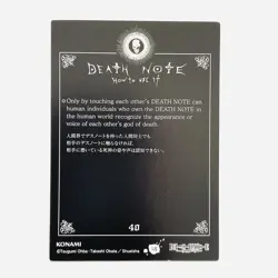 No.58 Near DEATH NOTE Trading Card Special Edition KONAMI 2007 Rare TCG - Image 3