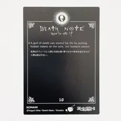No.19 RYUK REM DEATH NOTE Trading Card Special Edition KONAMI 2007 Rare TCG - Image 3