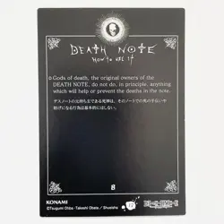 No.17 RYUK DEATH NOTE Trading Card Special Edition KONAMI 2007 Rare TCG - Image 3