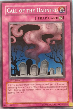 Call of the Haunted Yu-Gi-Oh TCG Card 1st Edition SD8-EN030 COMMON - Image 1