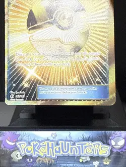 Pokemon Card Ultra Ball 161/149 Sun & Moon Base Set Gold Secret Rare Near Mint - Image 3