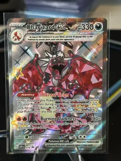 Pokemon Card TCG - Charizard ex SVP 074 Black Star Promo Scarlet & Violet - Image 1