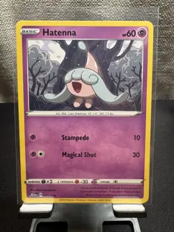 Pokemon TCG - 2025 McDonald’s Hatenna Promo Card 005/015 Dragon Discovery - Image 1