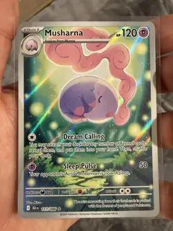 Pokemon TCG S&V Black Bolt Musharna Holo Illustration Card 117/086 NM Condition - Image 3