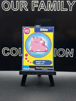 Ditto 1999 Original 151 Pokemon Burger King PokeTrivia Trading Card #132 NM - Image 1