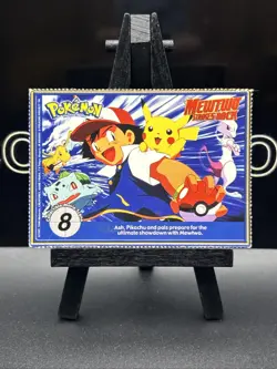Hitmonchan #107 Poke Trivia Pokemon Card Mewtwo Strikes Back Movie Scene 1998 MP - Image 5