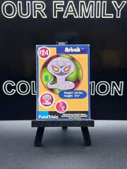 Pokemon Arbok #24 1999 Burger King Promo Card PokeTrivia Regular Perforated MP - Image 1