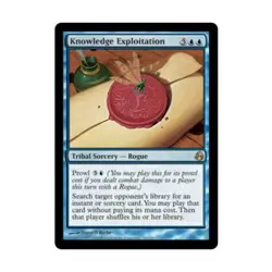 WOTC MtG Morningtide Knowledge Exploitation (R) EX - Image 1