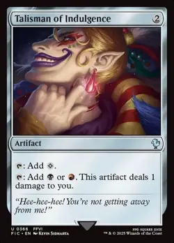 Talisman of Indulgence - Final Fantasy Commander fic rt - MTG - Image 1