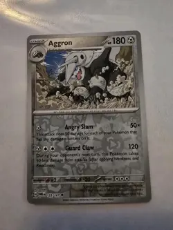 Aggron Reverse Holo - 122/167 - Twilight Masquerade Pokemon 2024 NM - Image 1