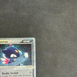 2003 Pokemon EX Ruby & Sapphire Sneasel ex Holo #103/109 Swirl HP - Image 2