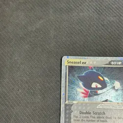 2003 Pokemon EX Ruby & Sapphire Sneasel ex Holo #103/109 Swirl HP - Image 3