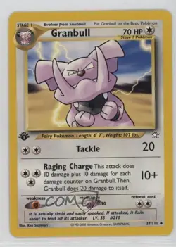 Granbull 1st Ed. Pokemon Neo Genesis #37 2000 - Image 1
