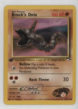 Brock's Onix Pokemon Gym Heroes #69 2000 - Image 1