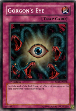 Gorgon's Eye - 1st Edition COMMON SOD-EN058 - MP - YuGiOh TCG Card - Image 1