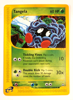 Tangela 112/147 Aquapolis - Vintage WOTC era E-Reader Pokemon Card - Image 1