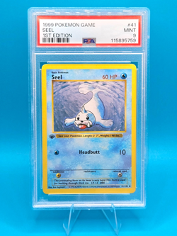 Pokemon Card 41/102 Seel 1st Edition Base Set English - PSA 9 NEW CERT - Image 1