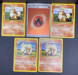 14x Pokemon Cards Arcanine Growlithe Collection Lot - Holo Rare XY Vintage TCG - Image 3