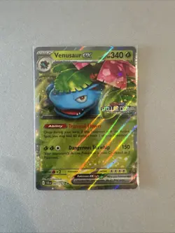 Pokemon TCG Venusaur EX Stellar Crown Double Rare Holo Card 001/142 - Image 1
