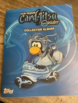Club Penguin Card-Jitsu 80+ Trading Cards + Water Collector Album, Lightly Used - Image 1