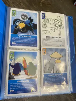 Club Penguin Card-Jitsu 80+ Trading Cards + Water Collector Album, Lightly Used - Image 2