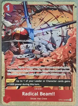 One Piece Card Game Radical Beam!!! OP01-029 UC Best Selection Vol.1 Anglais - Image 1