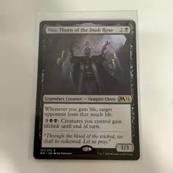MTG Magic The Gathering Vito, Thorn of the Dusk Rose 127/274 M21 Rare M/NM - Image 1