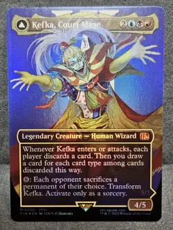 MTG - Kefka, Court Mage -0398 - (Borderless) - FINAL FANTASY NM FOIL - Image 1