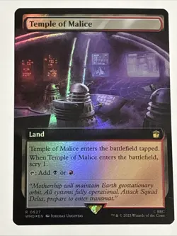 MTG Universes Beyond: Doctor Who Temple of Malice Extended Art Foil 0527 NM Rare - Image 1