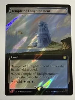 MTG Doctor Who Temple of Enlightenment Extended Art Surge Foil 1116 NM Rare - Image 1