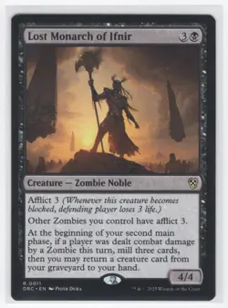 #11 2025 Aetherdrift Commander Lost Monarch of Ifnir Rare - Image 1