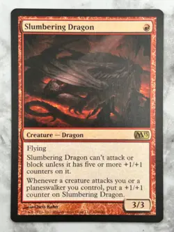 Slumbering Dragon Core Set 2013 M13 - MTG Magic the Gathering - NM - Image 1