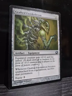 MTG Grafted Exoskeleton - Scars of Mirrodin - Lightly Played - Image 1