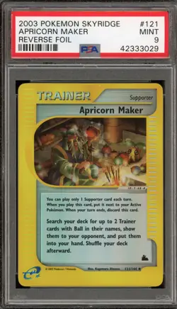 Pokemon Apricorn Maker Skyridge Reverse Holo #121 PSA 9 Mint - Image 1