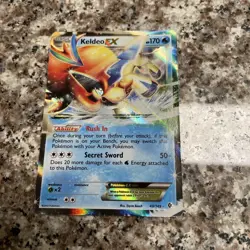 Keldeo EX 49/149 Pokemon TCG 2012 Boundaries Crossed Ultra Rare Full Art LP - Image 1
