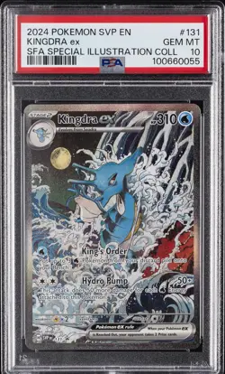 2024 POKEMON SVP EN-SV BLACK STAR PROMO #131 KINGDRA EX PSA 10 - Image 1