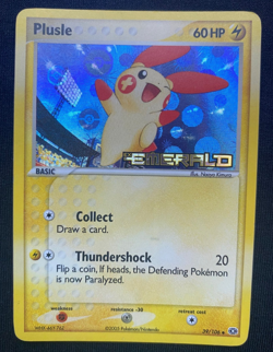 Plusle 39/106 Pokemon Emerald Reverse Holo - (Stamped) (LP) - Image 1