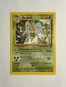 Pokemon TCG - Beedrill (21/130) Base Set 2 - Regular Rare - NM - Image 1